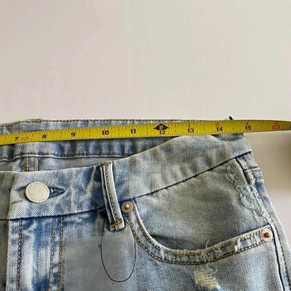 Dear John Mid Rise Belle Isle Skinny Jeans Womens Size 27 Distressed NWT